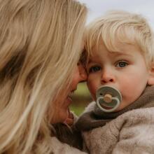 Frigg Little Viking Round Latex Art.10511 Harald  Pacifier (nipple) made of 100% natural rubber 0-6 months (1 pcs.)