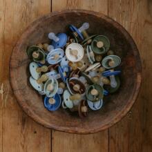 Frigg Little Viking Round Latex Art.10512 Harald Pacifier (nipple) made of 100% natural rubber 6-18months (1 pcs.)