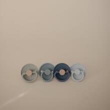 Frigg Little Viking Round Latex  Art.101543 Harald/Knud Pacifier (nipple) made of 100% natural rubber 6-18 months (2 pcs.)