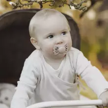 Frigg Lucky Symmetrical Silicone Pacifier  Art.10227 Sage Pacifier (nipple) made of 100% natural rubber 6-18 months (1 pcs.)