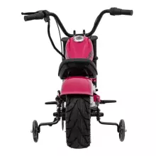 Motorcycle Chopper Warrior Art.260378 Pink Galingas 12 V vaikiškas elektrinis automobilis / elektrinis motociklas