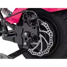 Motorcycle Chopper Warrior Art.260378 Pink Galingas 12 V vaikiškas elektrinis automobilis / elektrinis motociklas