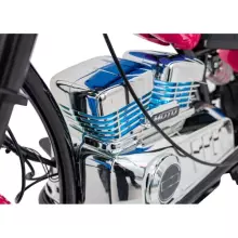 Motorcycle Chopper Warrior Art.260378 Pink Galingas 12 V vaikiškas elektrinis automobilis / elektrinis motociklas