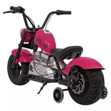 Motorcycle Chopper Warrior Art.260378 Pink Galingas 12 V vaikiškas elektrinis automobilis / elektrinis motociklas