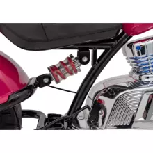 Motorcycle Chopper Warrior Art.260378 Pink Galingas 12 V vaikiškas elektrinis automobilis / elektrinis motociklas