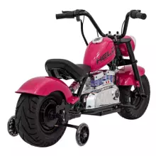 Motorcycle Chopper Warrior Art.260378 Pink Galingas 12 V vaikiškas elektrinis automobilis / elektrinis motociklas