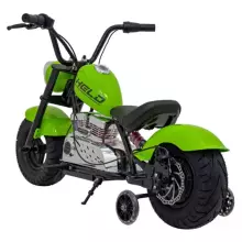 Motorcycle Chopper Warrior Art.260379 Green Galingas 12 V vaikiškas elektrinis automobilis / elektrinis motociklas