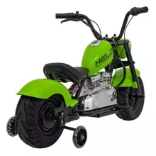 Motorcycle Chopper Warrior Art.260379 Green Galingas 12 V vaikiškas elektrinis automobilis / elektrinis motociklas