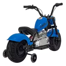 Motorcycle Chopper Warrior Art.260381 Blue Galingas 12 V vaikiškas elektrinis automobilis / elektrinis motociklas
