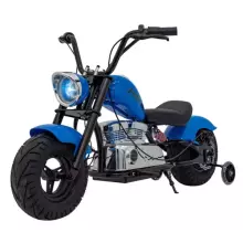 Motorcycle Chopper Warrior Art.260381 Blue Galingas 12 V vaikiškas elektrinis automobilis / elektrinis motociklas