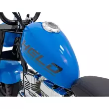 Motorcycle Chopper Warrior Art.260381 Blue Galingas 12 V vaikiškas elektrinis automobilis / elektrinis motociklas