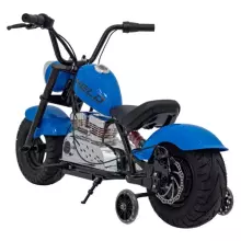 Motorcycle Chopper Warrior Art.260381 Blue Galingas 12 V vaikiškas elektrinis automobilis / elektrinis motociklas
