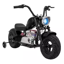 Motorcycle Chopper Warrior Art.260382 Black Galingas 12 V vaikiškas elektrinis automobilis / elektrinis motociklas