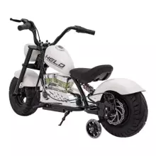 Motorcycle Chopper Warrior Art.260383 White Galingas 12 V vaikiškas elektrinis automobilis / elektrinis motociklas