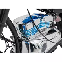 Motorcycle Chopper Warrior Art.260383 White Galingas 12 V vaikiškas elektrinis automobilis / elektrinis motociklas
