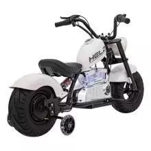 Motorcycle Chopper Warrior Art.260383 White Galingas 12 V vaikiškas elektrinis automobilis / elektrinis motociklas