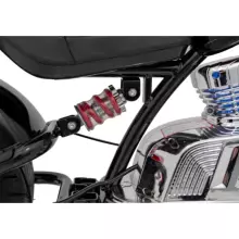 Motorcycle Chopper Warrior Art.260383 White Galingas 12 V vaikiškas elektrinis automobilis / elektrinis motociklas