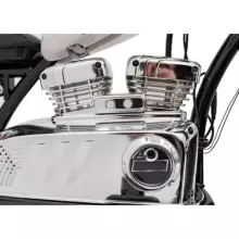Motorcycle Chopper Warrior Art.260383 White Galingas 12 V vaikiškas elektrinis automobilis / elektrinis motociklas