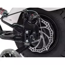 Motorcycle Chopper Warrior Art.260383 White Galingas 12 V vaikiškas elektrinis automobilis / elektrinis motociklas
