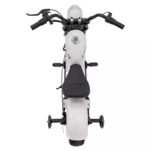 Motorcycle Chopper Warrior Art.260383 White Galingas 12 V vaikiškas elektrinis automobilis / elektrinis motociklas