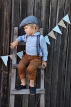 Bebe Basic Kids Hip-Hop Punsa Gymnastics Shoes Art.SB130 Beige Gimnastikos bateliai su odiniais padais