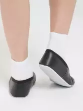 Bebe Basic Kids Hip-Hop Punsa Gymnastics Shoes Art.SB131 Eco Black  Gimnastikos bateliai su odiniais padais