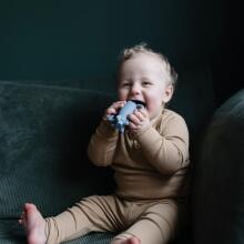 Mushie Silicone Teether Rattle Art.101496 Tradewinds Silikoninis barškutis (100 % natūralus)