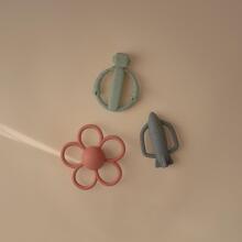 Mushie Silicone Teether Rattle Art.101496 Tradewinds Silikoninis barškutis (100 % natūralus)