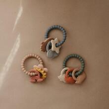 Mushie  Silicone  Teether Ring Art.101321 Silikoninis barškutis (100 % natūralus)