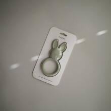 Mushie  Silicone Teether Bunny Art.2560471 Silikoninis barškutis (100 % natūralus)