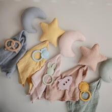 Mushie  Silicone Teether Bunny Art.2560471 Silikoninis barškutis (100 % natūralus)