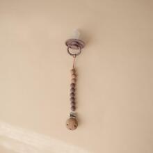 Mushie Silicone Pacifier Clip Eva Art.2090019 Blush Pacifier holder