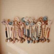 Mushie Silicone Pacifier Clip Eva Art.2090042 Clementine  Pacifier holder