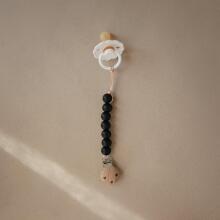 Mushie Silicone Pacifier Clip Halo Art.2120019 Blush Pacifier holder