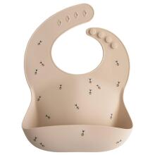 Mushie Silicone Bib Art.2500019 Blush Kūdikio seilinukas pagamintas iš 100 % aukštos kokybės silikono