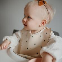 Mushie Silicone Bib Art.2500443 Kūdikio seilinukas pagamintas iš 100 % aukštos kokybės silikono