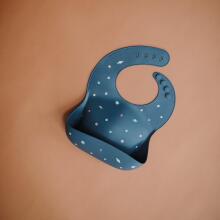 Mushie Silicone Bib Art.2500249 Kūdikio seilinukas pagamintas iš 100 % aukštos kokybės silikono