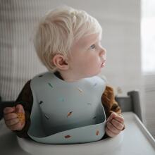 Mushie Silicone Bib Art.2500251 Kūdikio seilinukas pagamintas iš 100 % aukštos kokybės silikono
