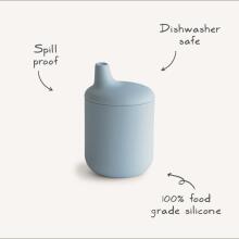 Mushie Silicone Sippy Cup Art.2480124 Natural Silicone educational mug, 175 ml.