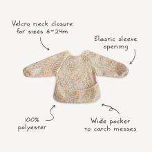 Mushie Long Sleeve Bib  Art.102086 Flowers