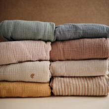 Mushie Crib Cotton Sheet  Art.2216156 Roman Green