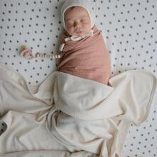 Mushie Ribbed Baby Blanket Blanket Art.101258 Ivory