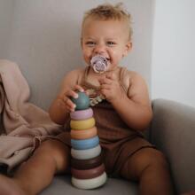 Mushie  Ringtower Art.2420327  Vaikų piramidė