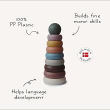 Mushie  Ringtower Art.2420327  Vaikų piramidė