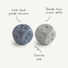 Mushie Dice Press Toy Art.100218 Silikoninis barškutis (100 % natūralus)