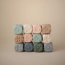 Mushie Dice Press Toy Art.100219 Silikoninis barškutis (100 % natūralus)