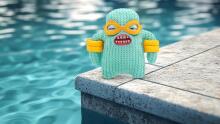 Fuggler Vacay Vibes – pliušinis žaislas (Mr Needles, mėtų)