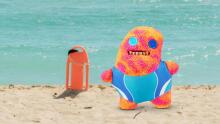 Fuggler Vacay Vibes by ZURU juokingas bjaurus monstras, pliušinis kolekcinis žaislas – Sir Splodge A Lot - multi, vaikiškas minkštas žaislas