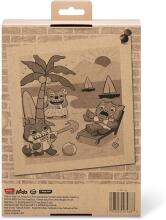 Fuggler Vacay Vibes by ZURU juokingas bjaurus monstras, pliušinis kolekcinis žaislas – Sketchy Squirrel - pink, vaikiškas minkštas žaislas