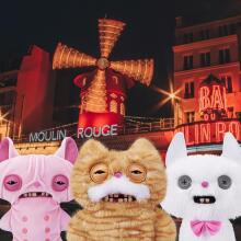 Fuggler Alley Cats (Stinkface) – juokingas bjaurus monstriuko pliušinis žaislas su žmogaus dantimis